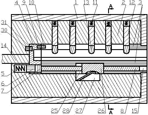 Interlock invisible asynchronous mechanical-electric-hybrid alarming antitheft lock