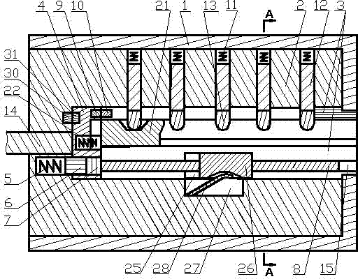 Interlock invisible asynchronous mechanical-electric-hybrid alarming antitheft lock