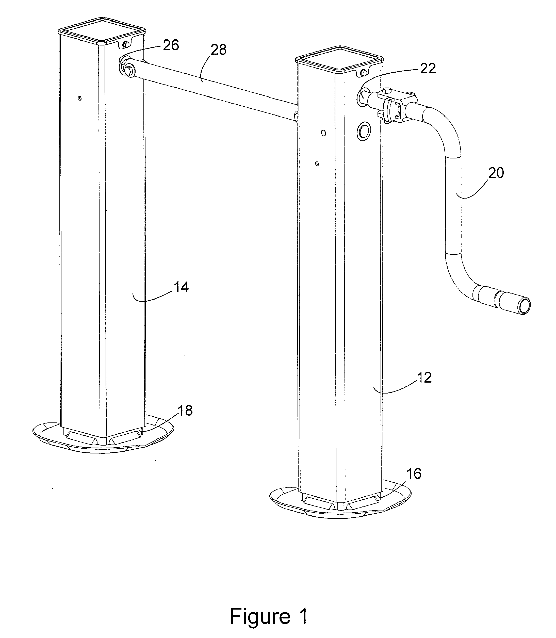 Reduced Cost Master/Slave Trailer Landing Gear Apparatus