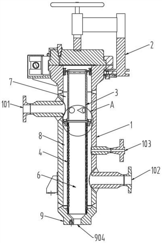 Rotational flow and filtration integrated desander