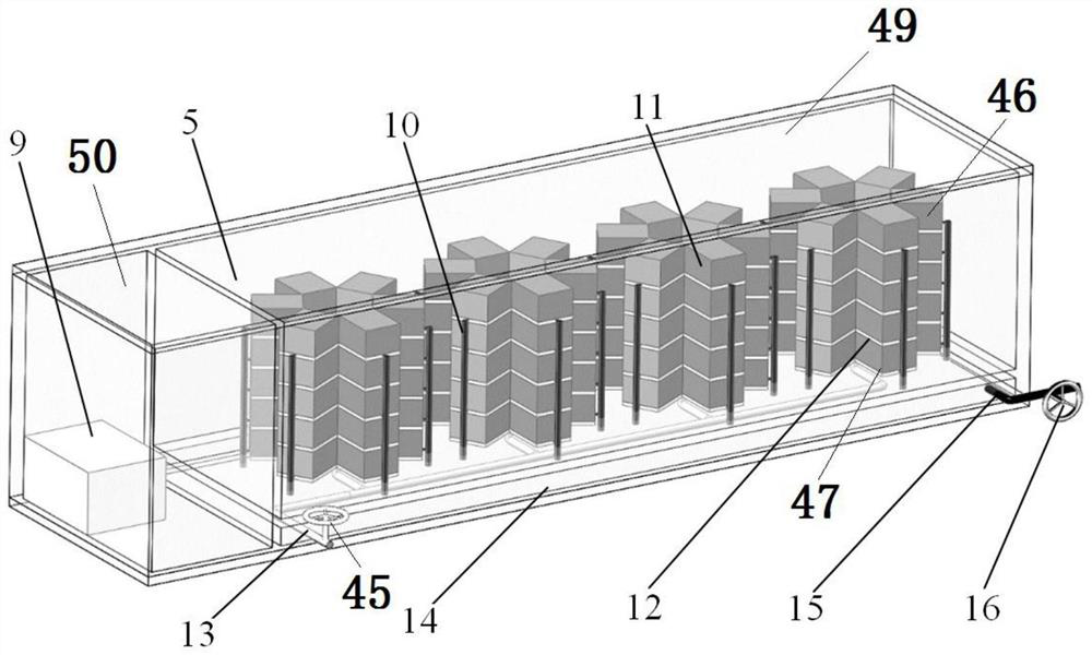 Energy storage battery container temperature control system utilizing underground water