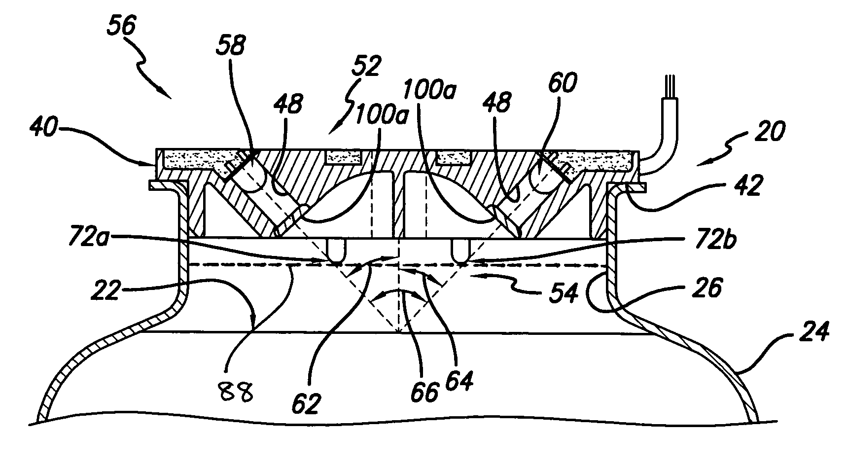 Electro-optic liquid level sensing system for aircraft beverage brewing