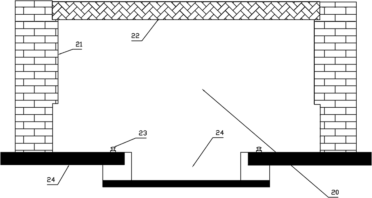 Tunnel kiln for treating organic refuse by utilizing afterheat