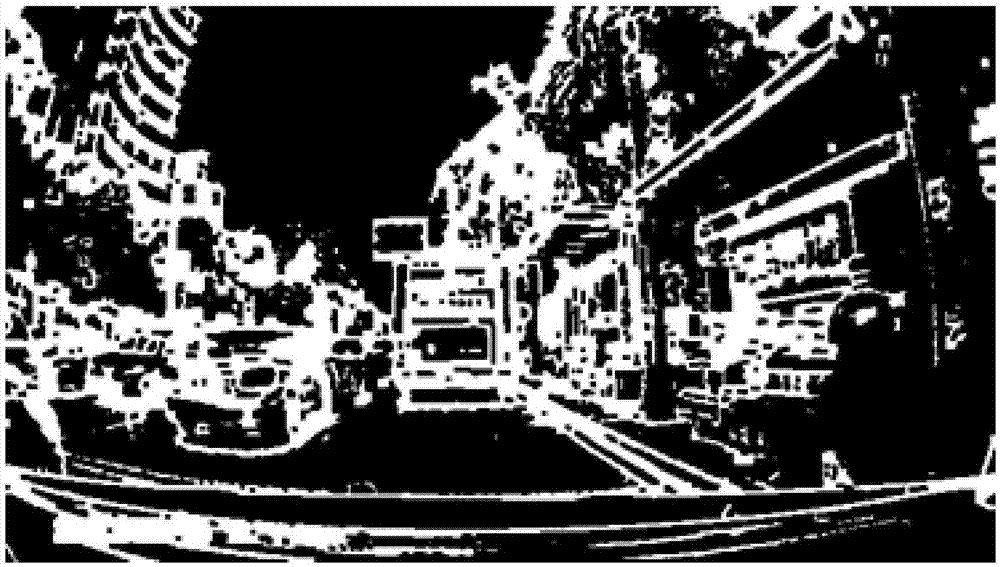 Vehicle line pressing violation identification method based on mobile machine vision