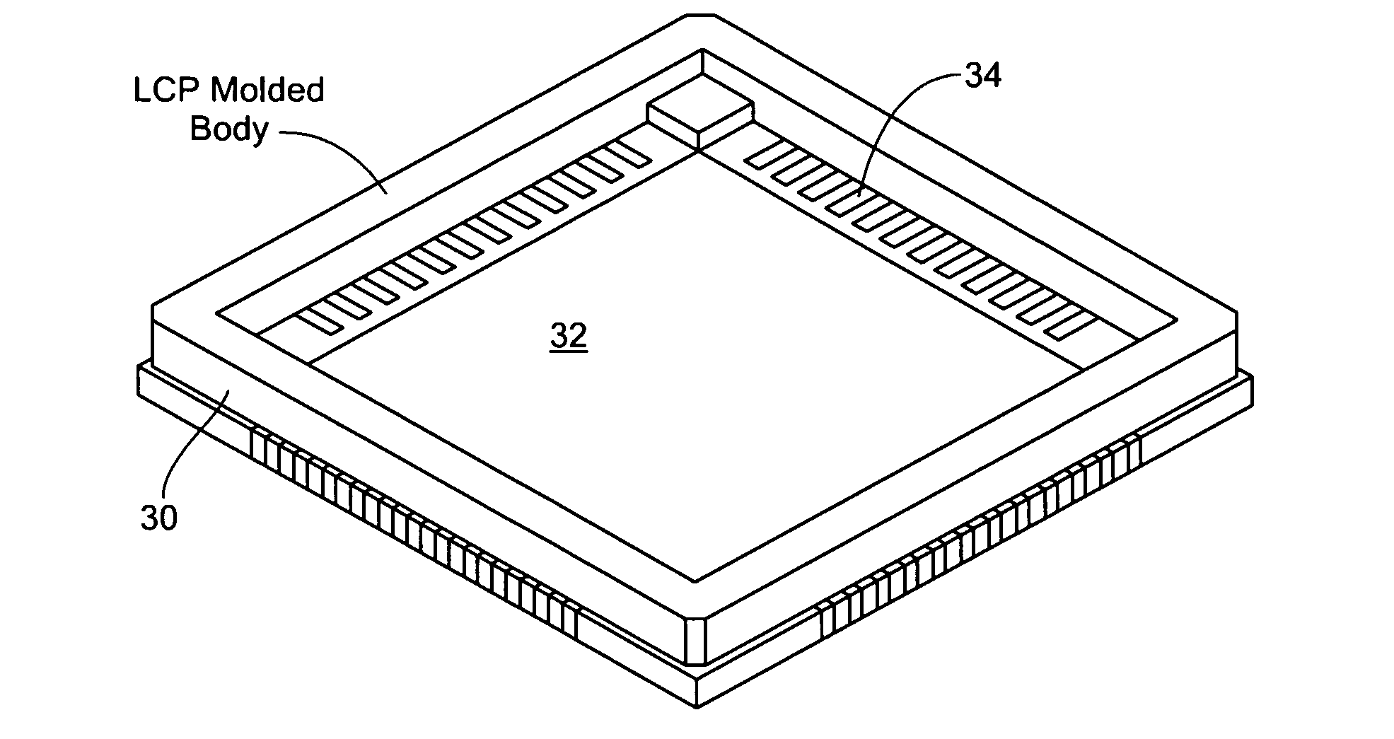 Plastic electronic component package