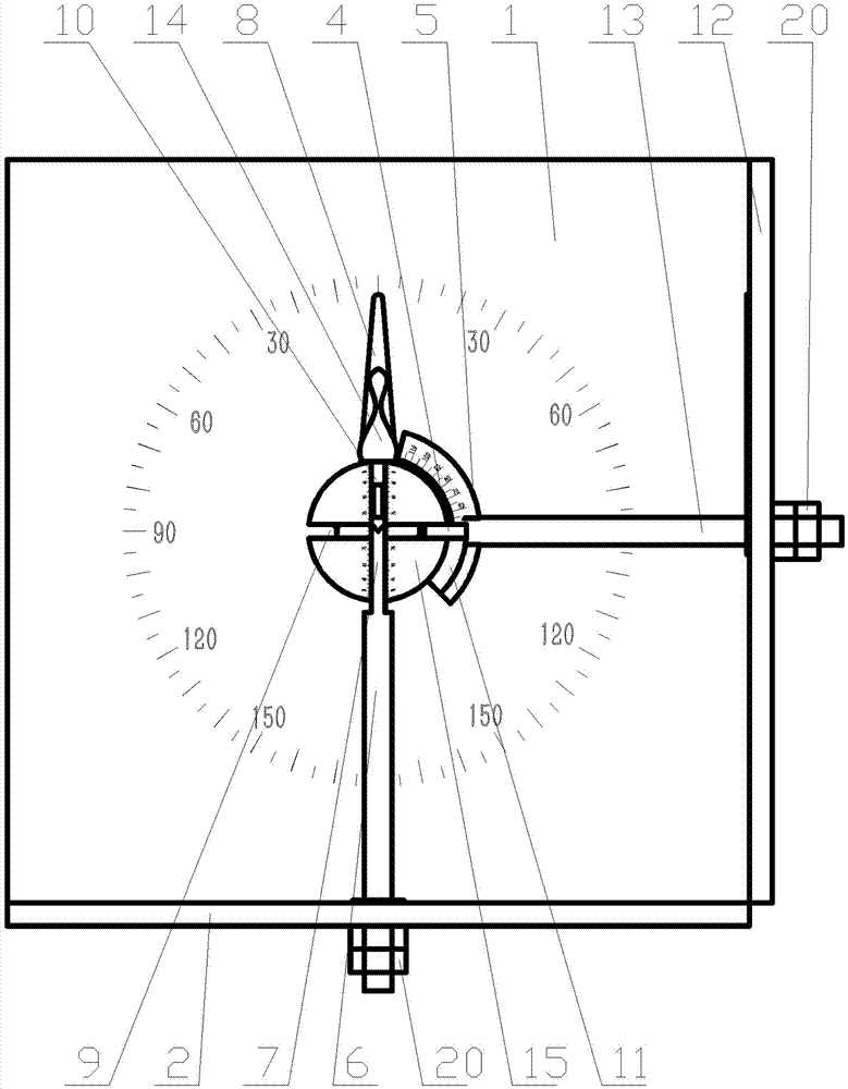 Space fixed point rotational freedom degree analyzing mechanism