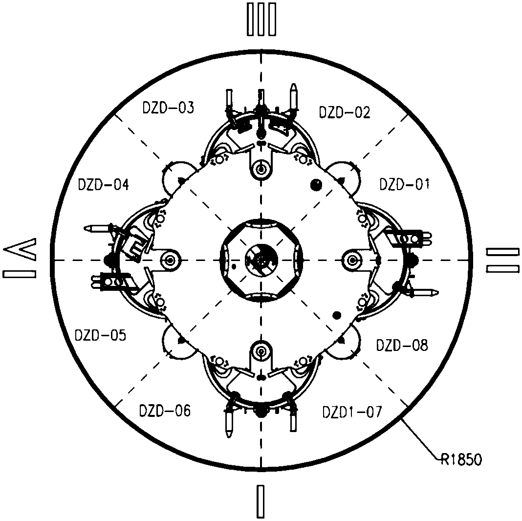 Launch vehicle upper stage transient heat balance test device and method