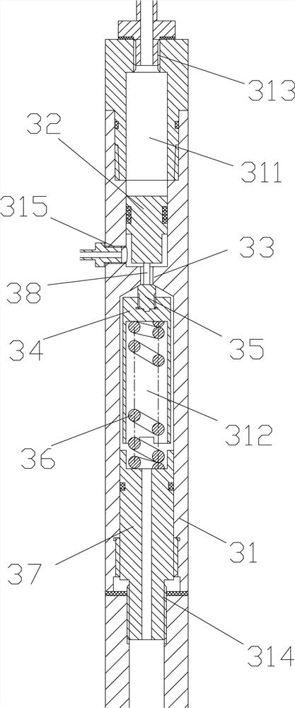 A deep well exhaust device and method in the process of oil extraction