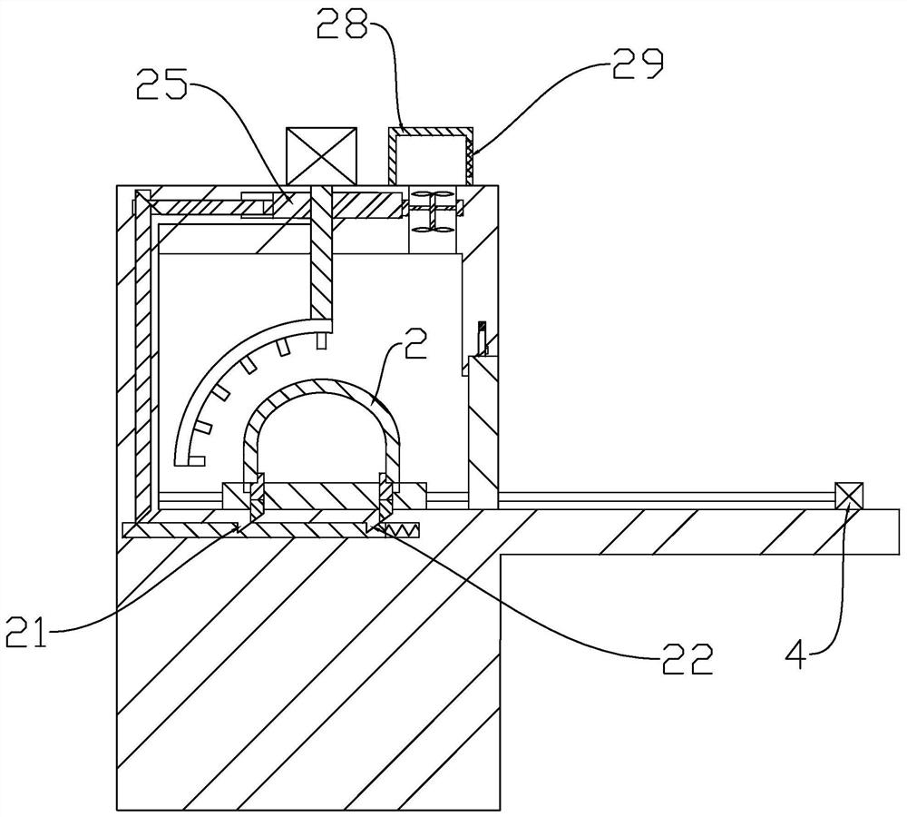 A quartz crucible surface coating device