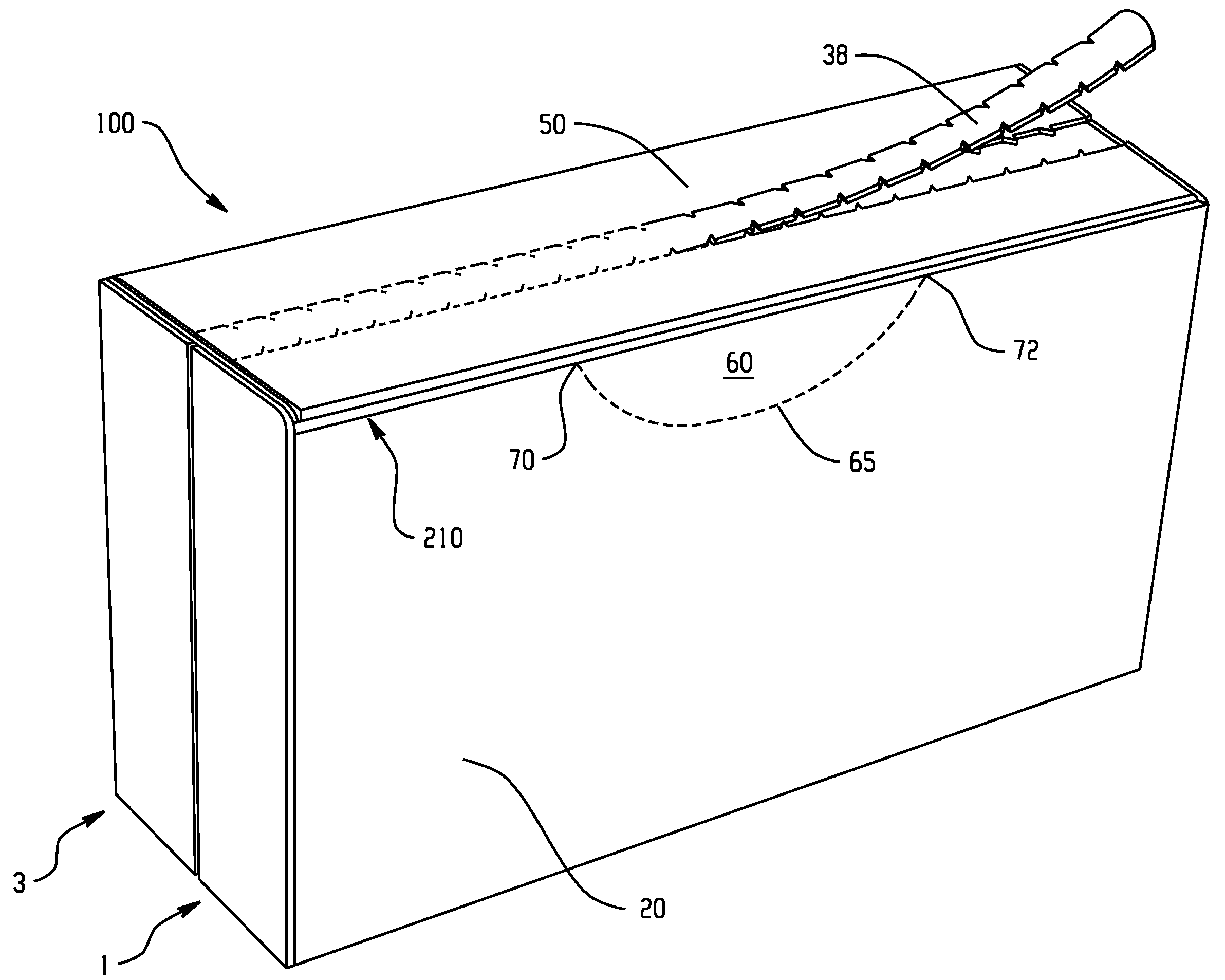 Stacking strength carton with an easy opening feature