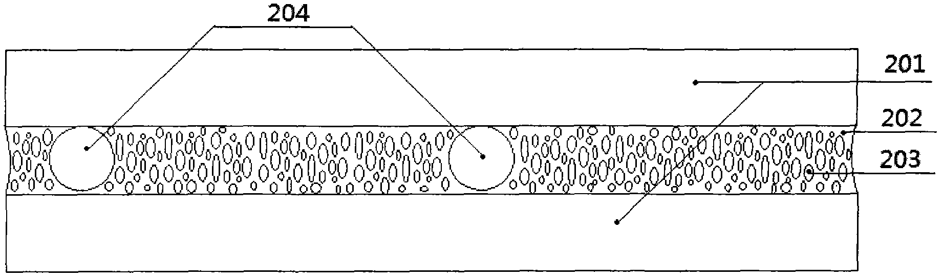 Stressed liquid crystal transparent projection screen as well as preparation method and application thereof