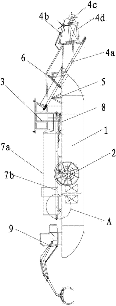 Multifunctional cleaning vessel for river channels