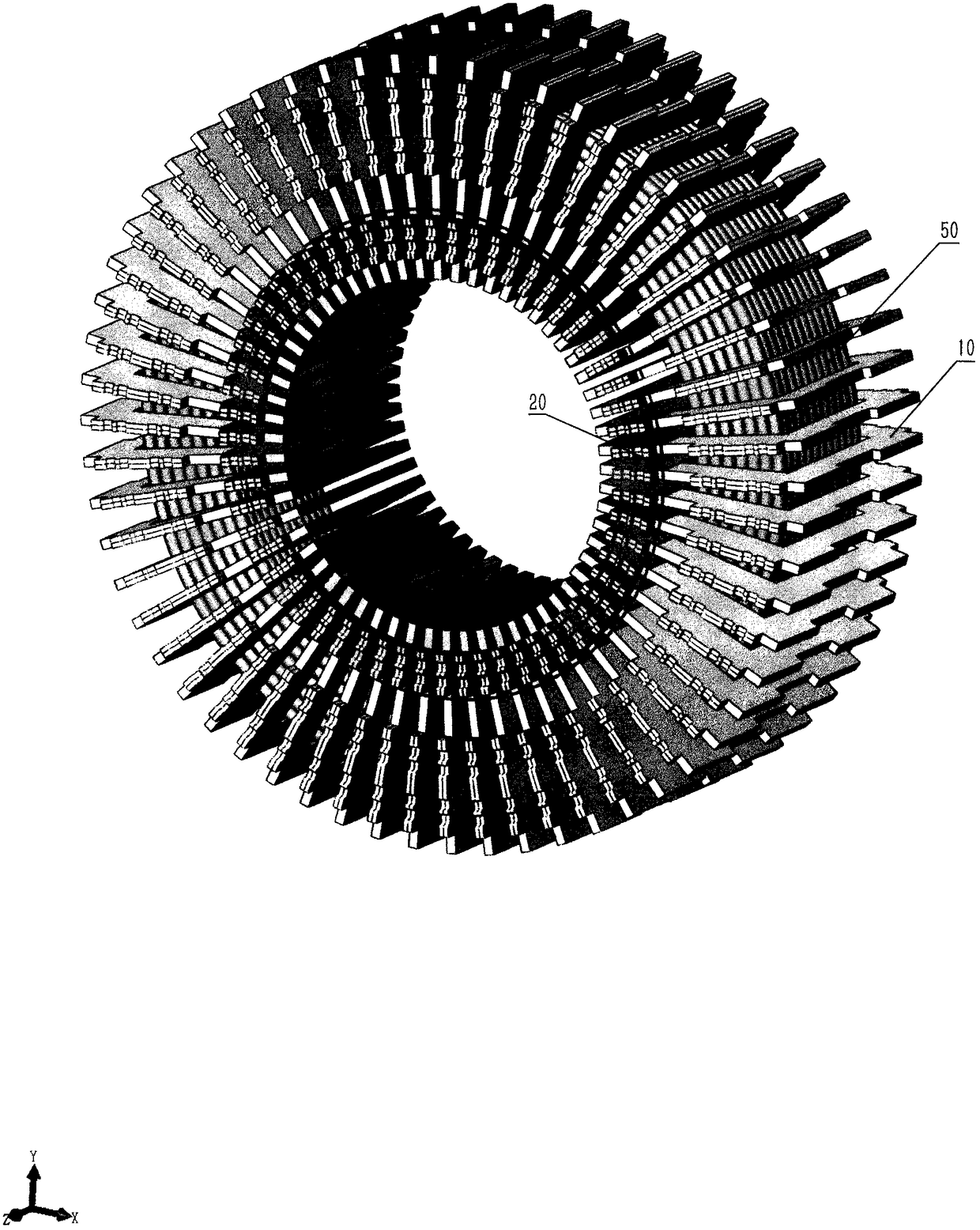 Transverse flux reluctance type low-speed large-torque direct drive synchronous motor