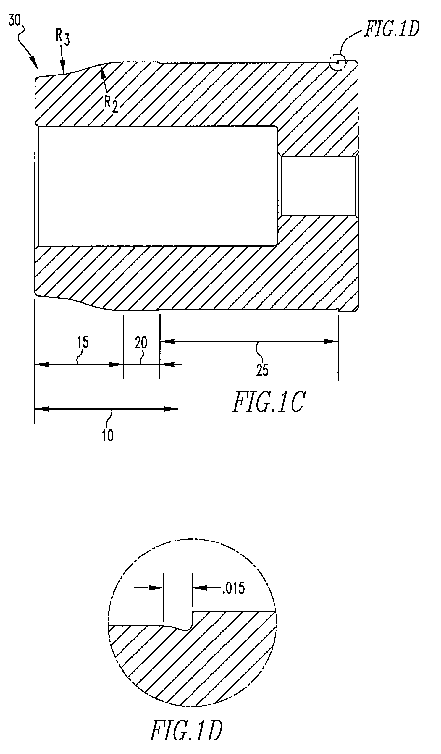 Expanding die and method of shaping containers