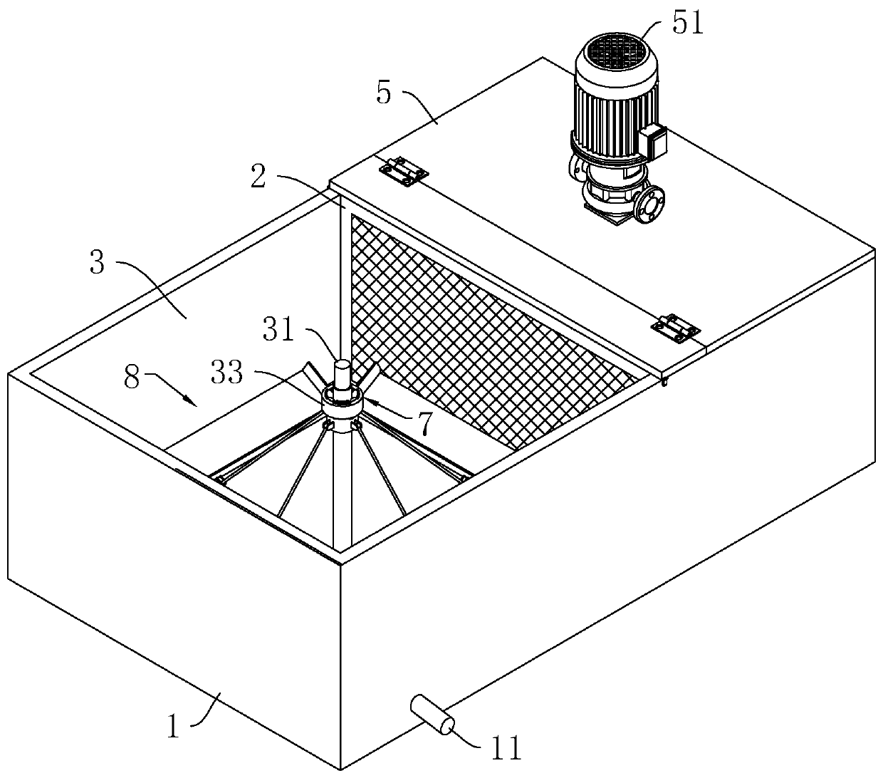 Municipal rainwater regulation and storage system