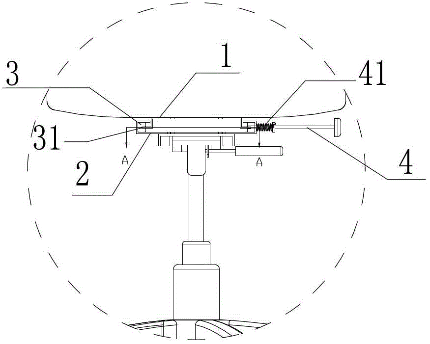 Chair with sliding device