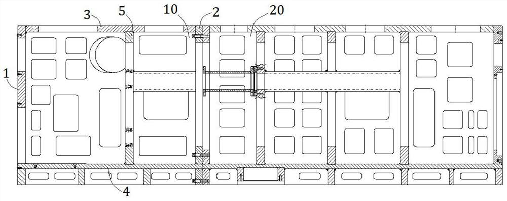 Precision machining method for large-sized combined square box of welded framework structure