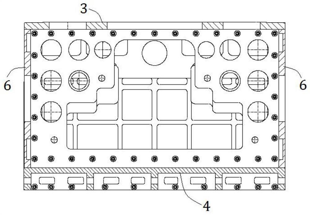 Precision machining method for large-sized combined square box of welded framework structure