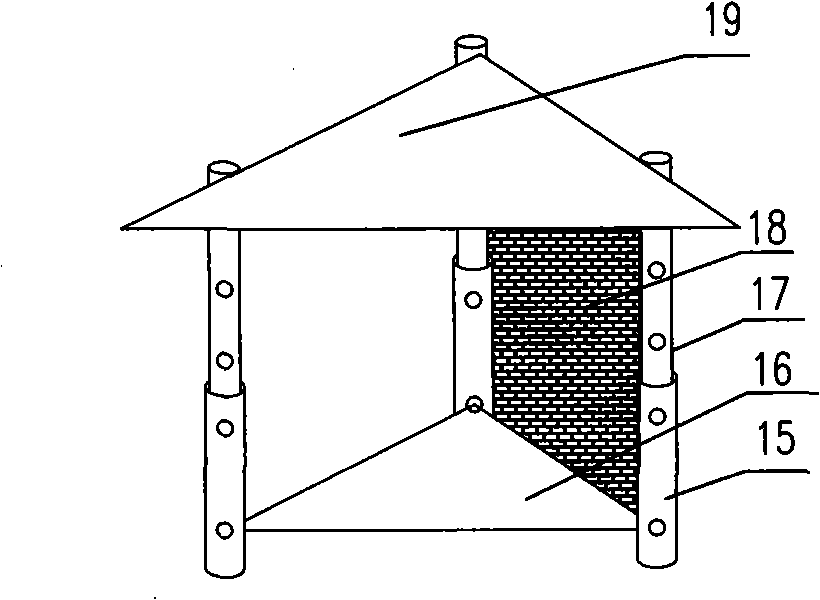 Construction method for underground grounded screen