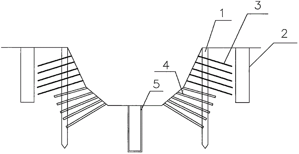 Construction method for basement of subway station