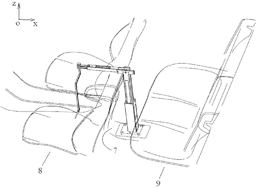 Tool and method for positioning H point of total arrangement space verification model of passenger car