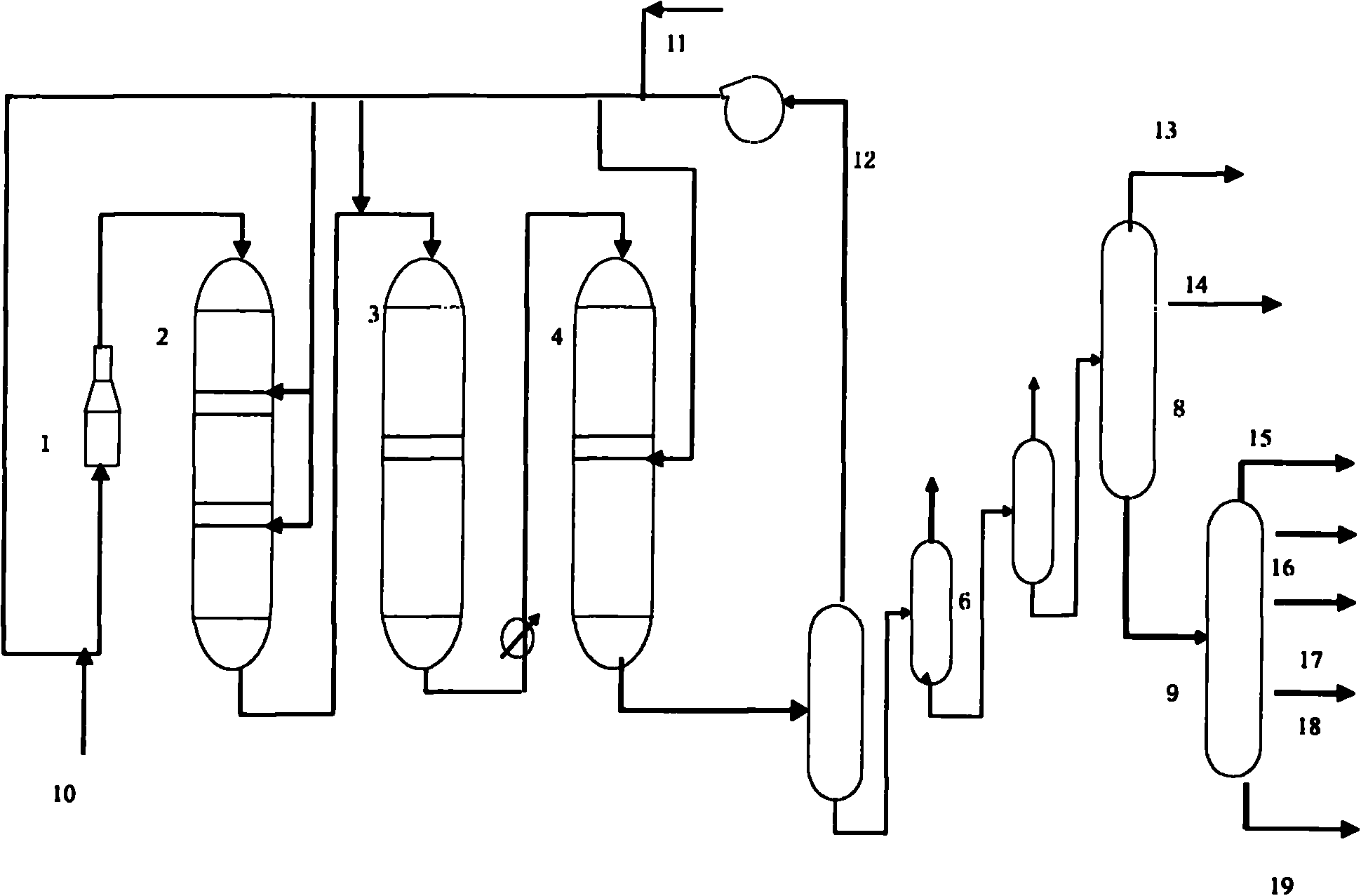 Method for hydrogenating naphthenic base distillate to produce lubricating oil basic oil