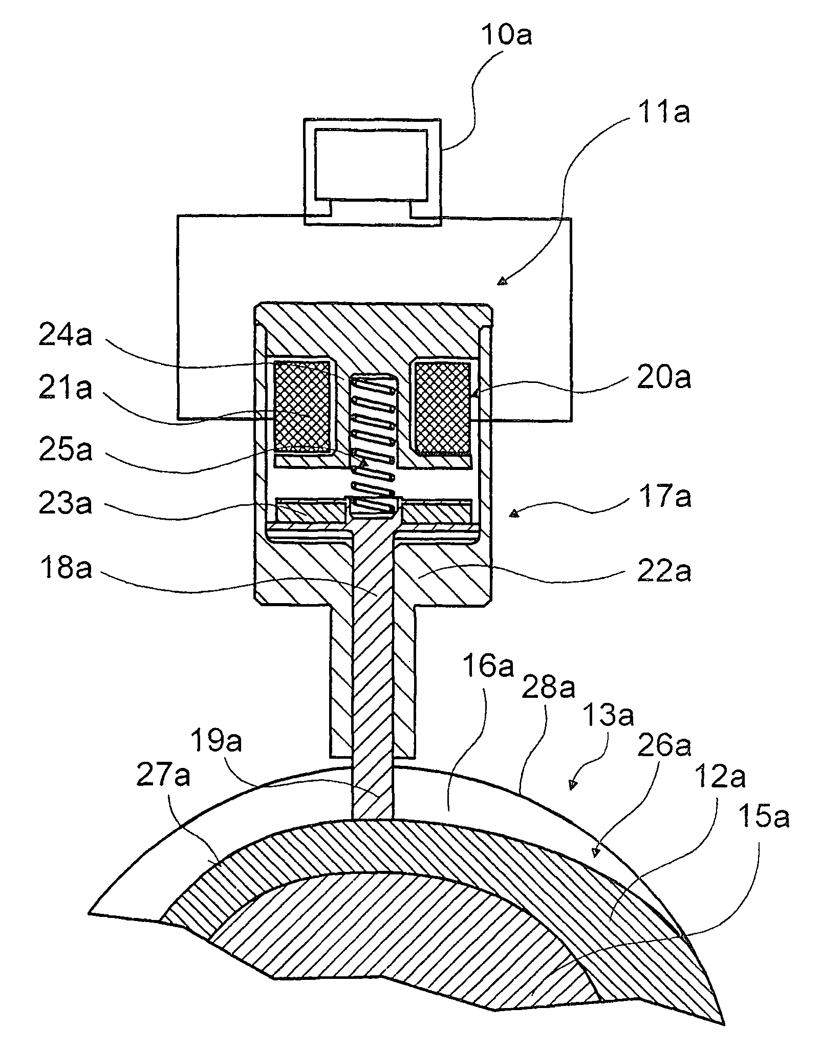 Valve train device