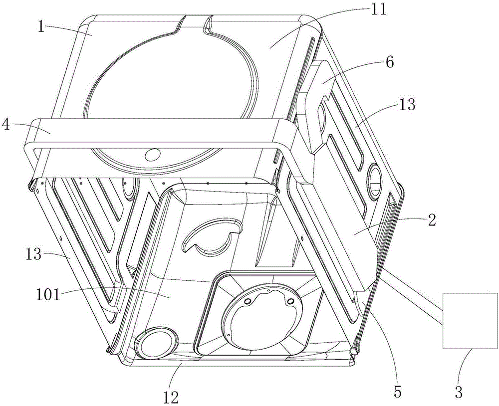 Draught fan drying system of dish-washing machine