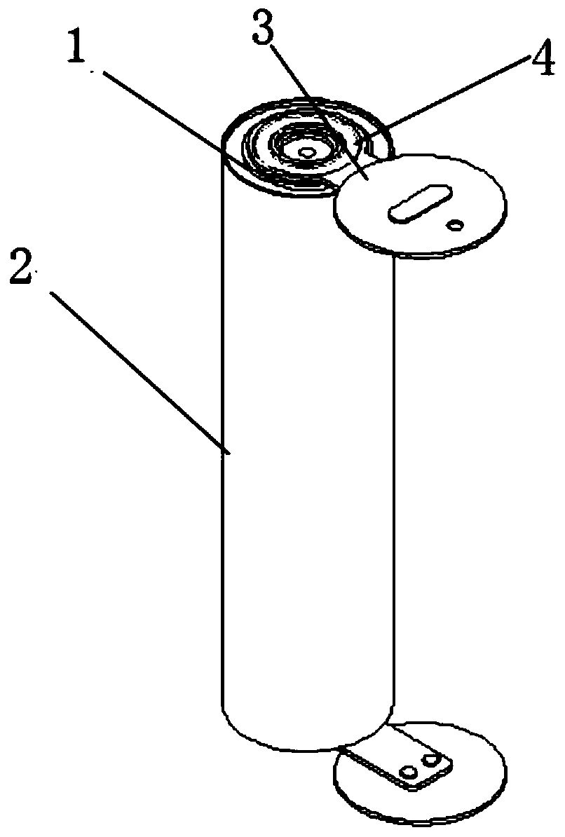 Lithium ion cylindrical battery and processing method thereof