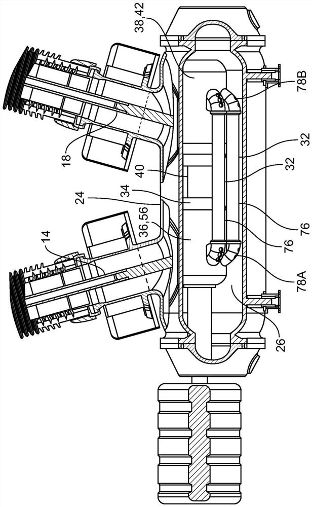 Circuit breaker having internal transient recovery voltage capacitor assembly