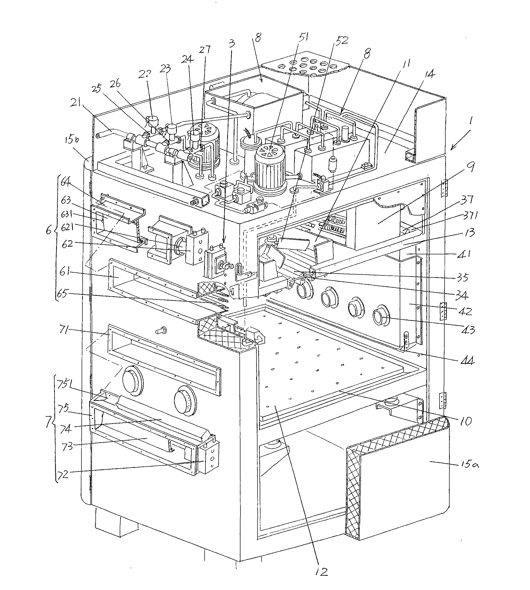 Cooling apparatus of environment tester