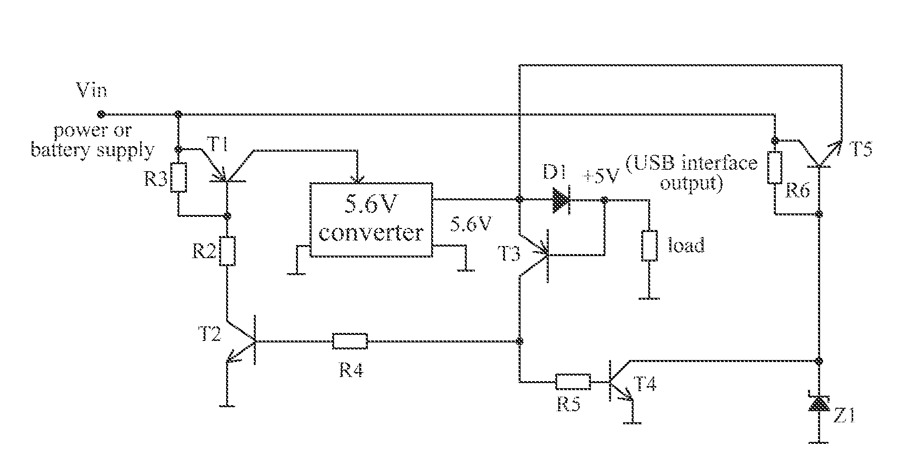 USB charger, its switch control system and method, and a USB interface charger for a laptop