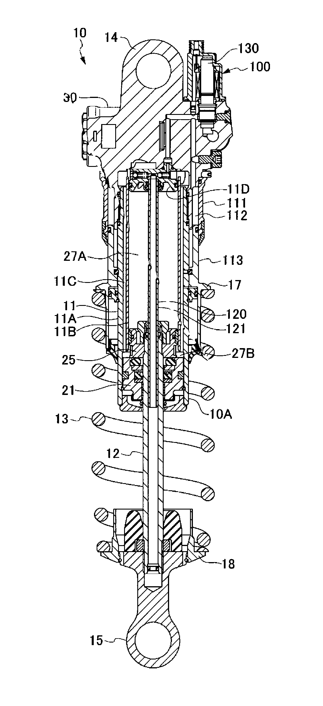 Vehicle-height adjustment apparatus of motorcycle