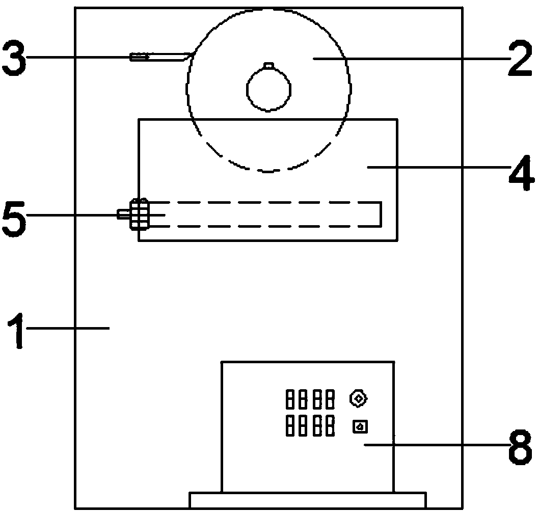 Foam curing treatment device