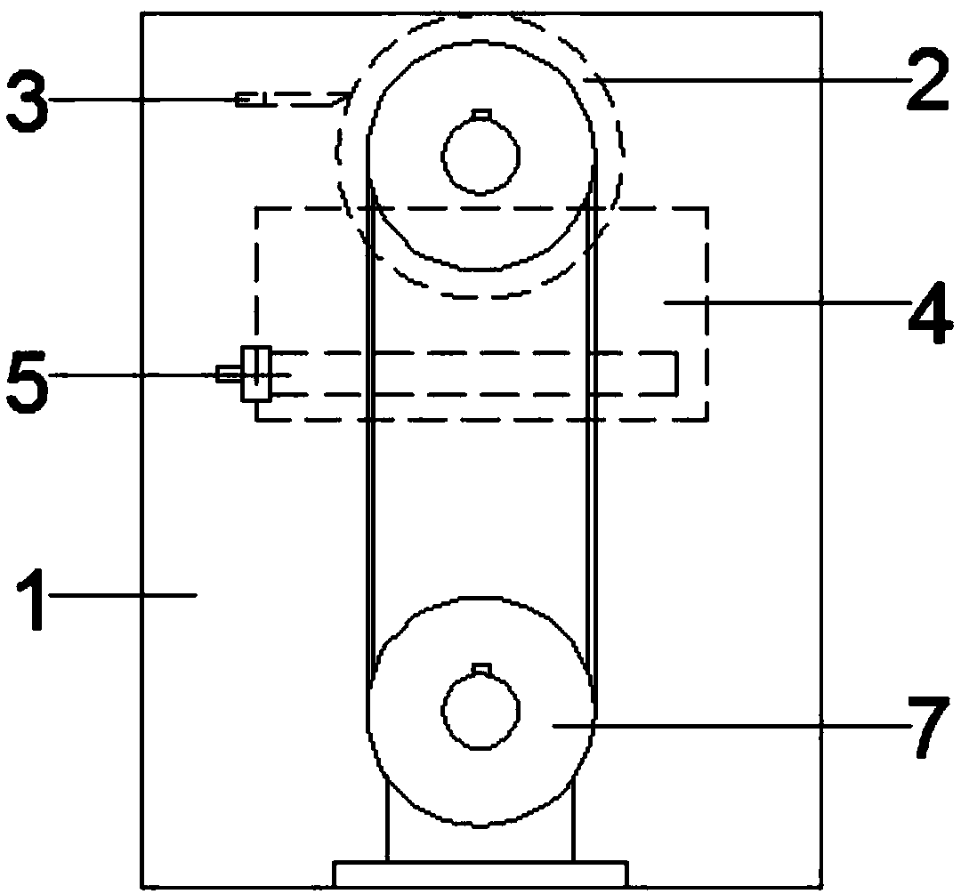 Foam curing treatment device