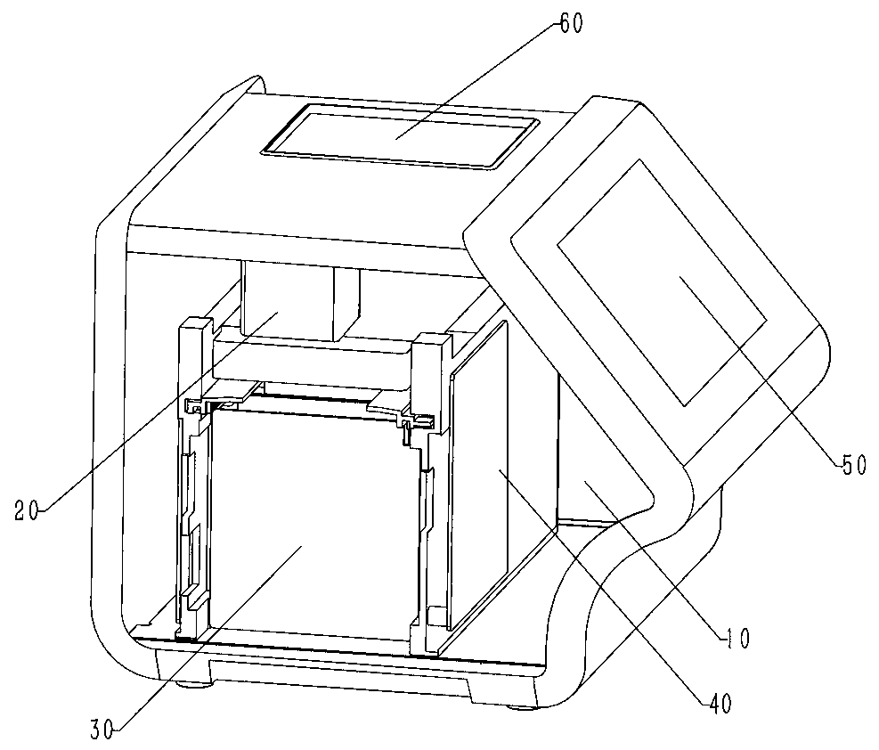 Dry chemical analyzer for detecting micro-fluidic chip, and micro-fluidic chip