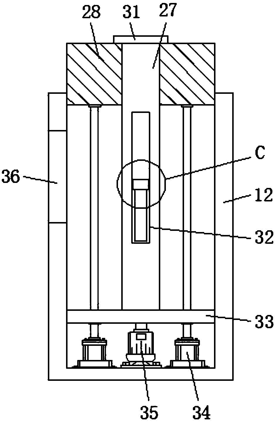 Rolling device capable of conveniently discharging tea leaves