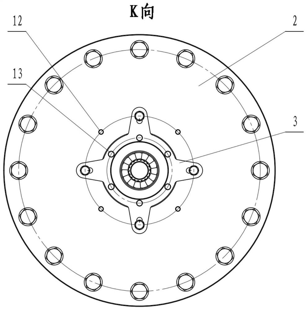 Tower type cyclone flow test device for converting axial compression into radial sealing