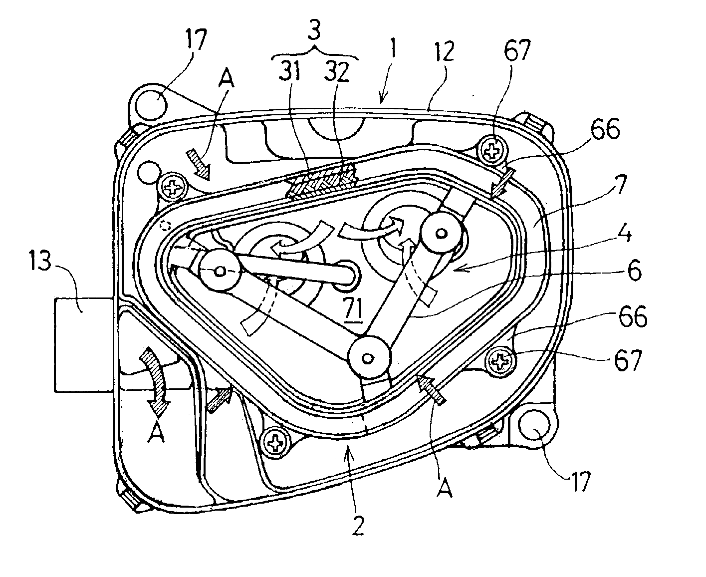 Air cleaner for combustion engine