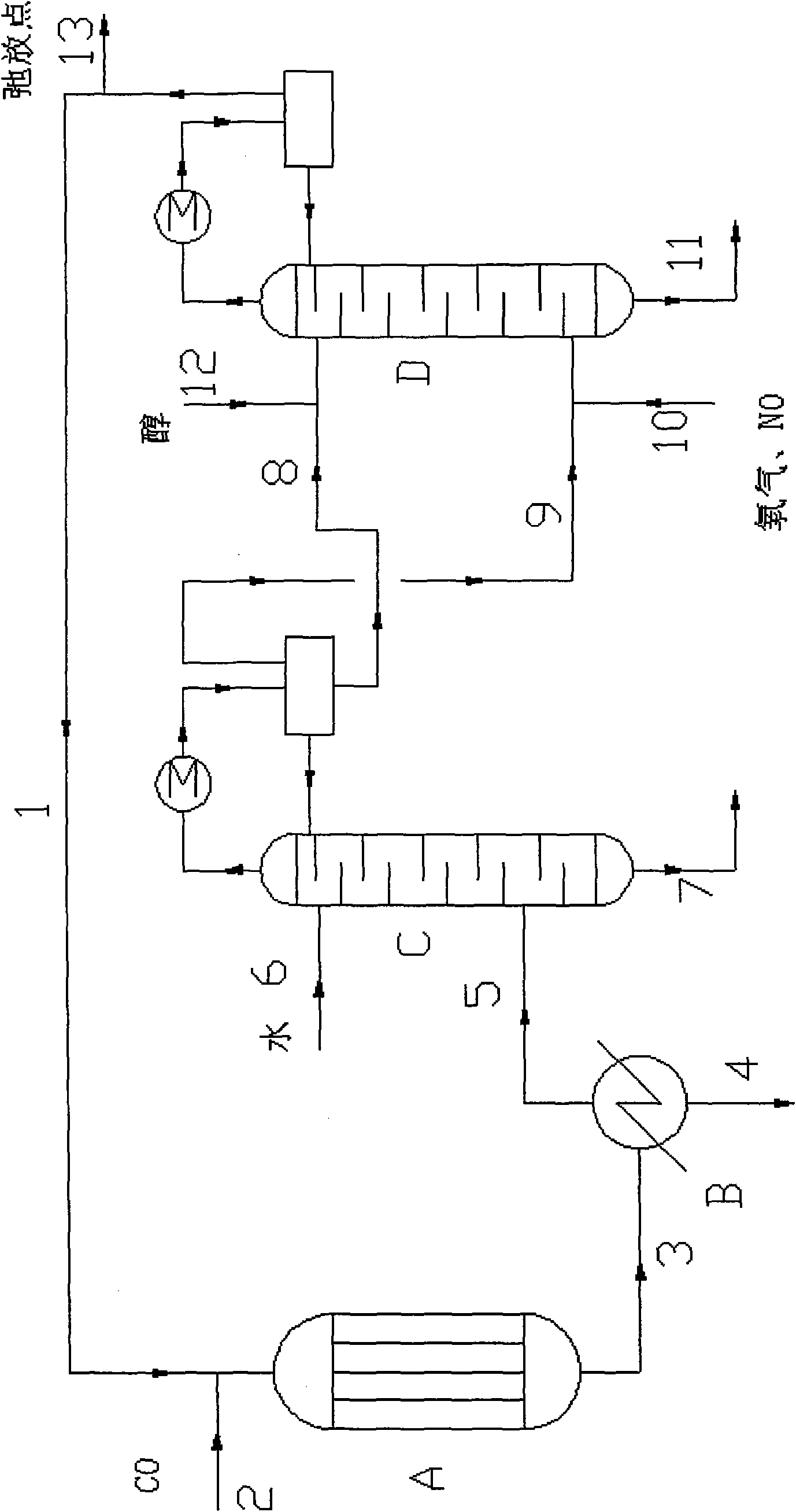 Process and production system for synthesizing dimethyl oxalate or diethyl oxalate and coproducing oxalic acid