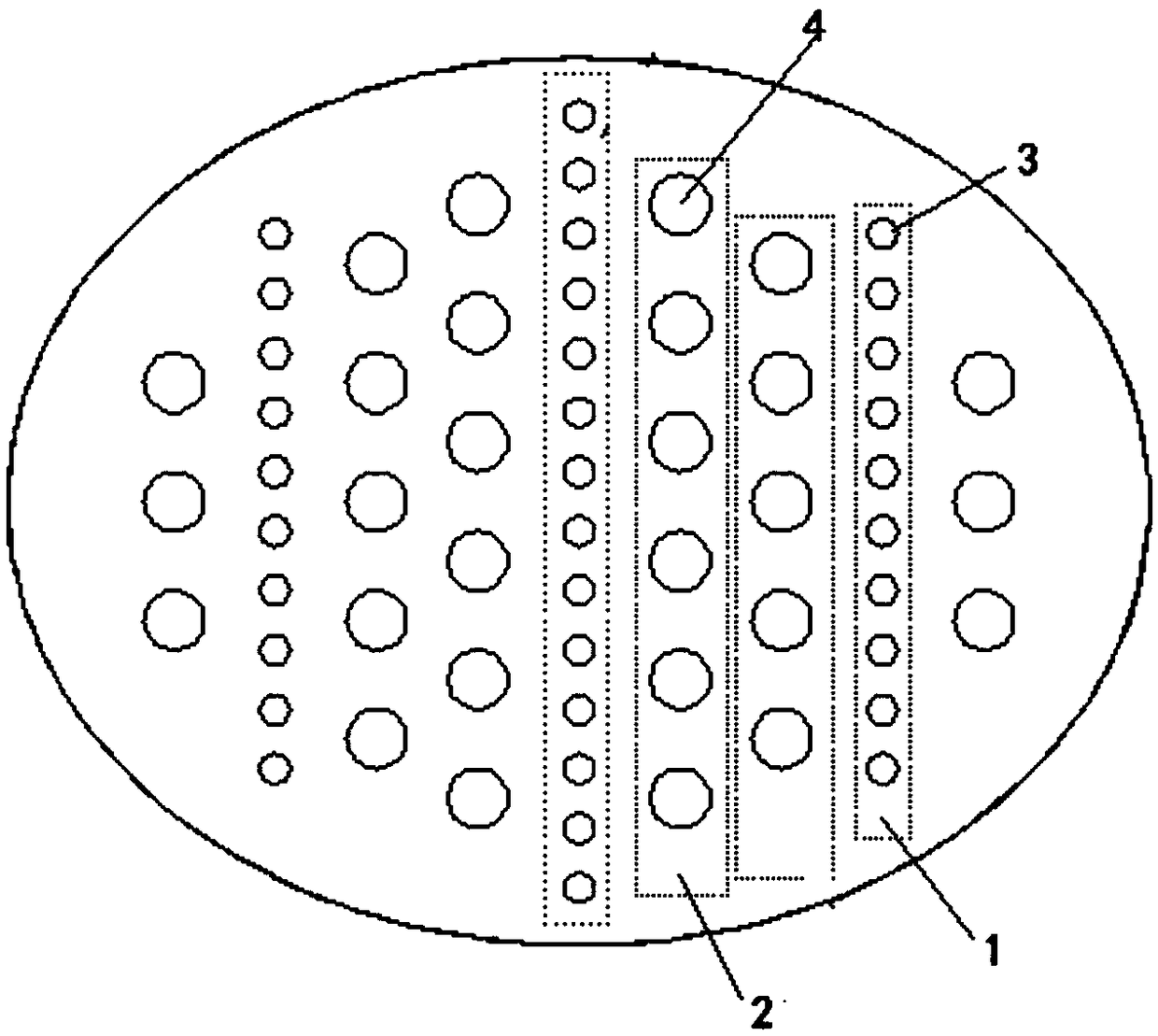 High-strength rock splitting method and device based on static and dynamic alternating coupling