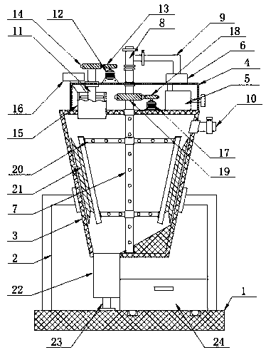 Rural household garbage fermentation biological fertilizer device