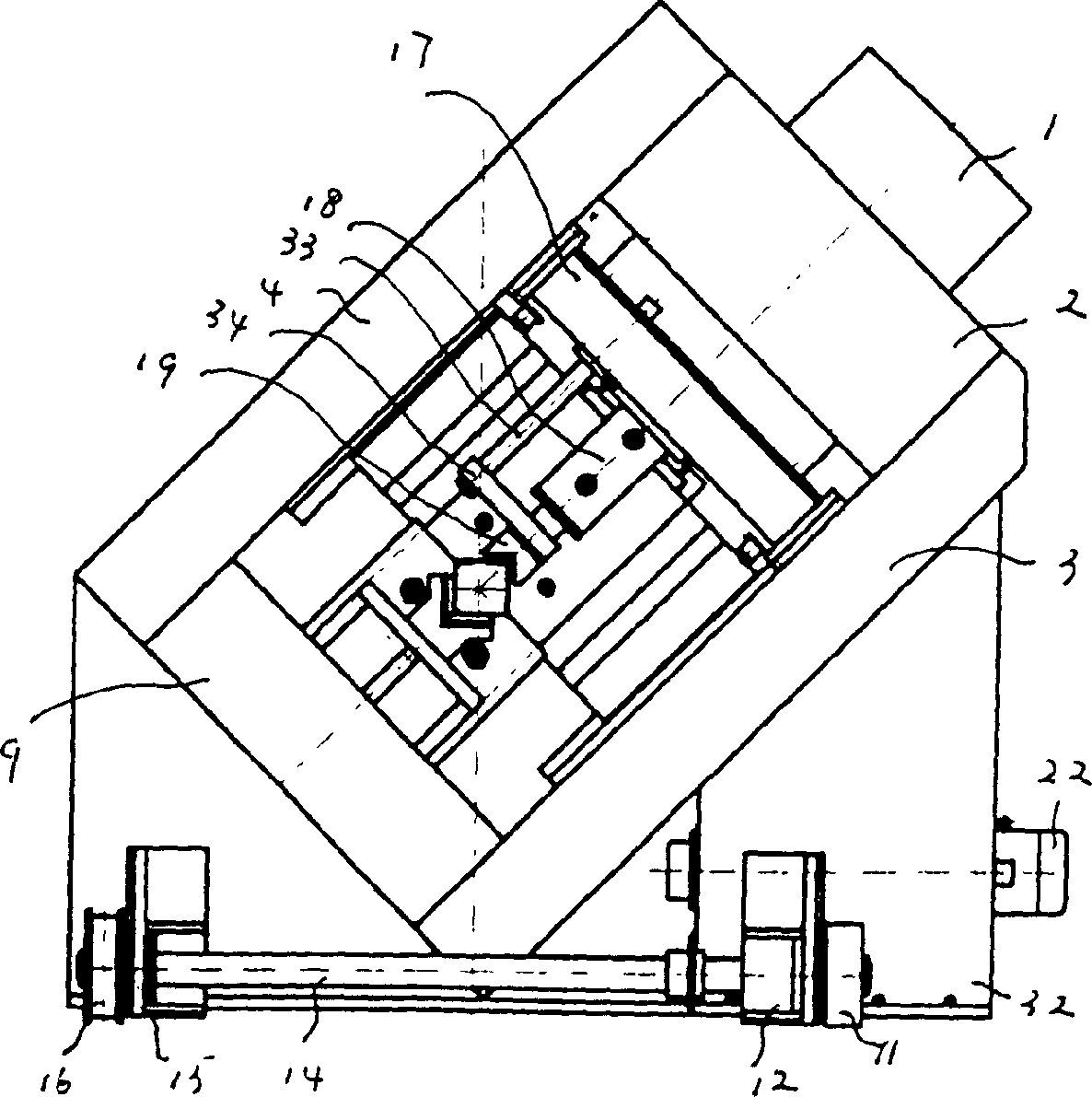 Full automatic on-line hydraulic bevel shearing machine for steel billet