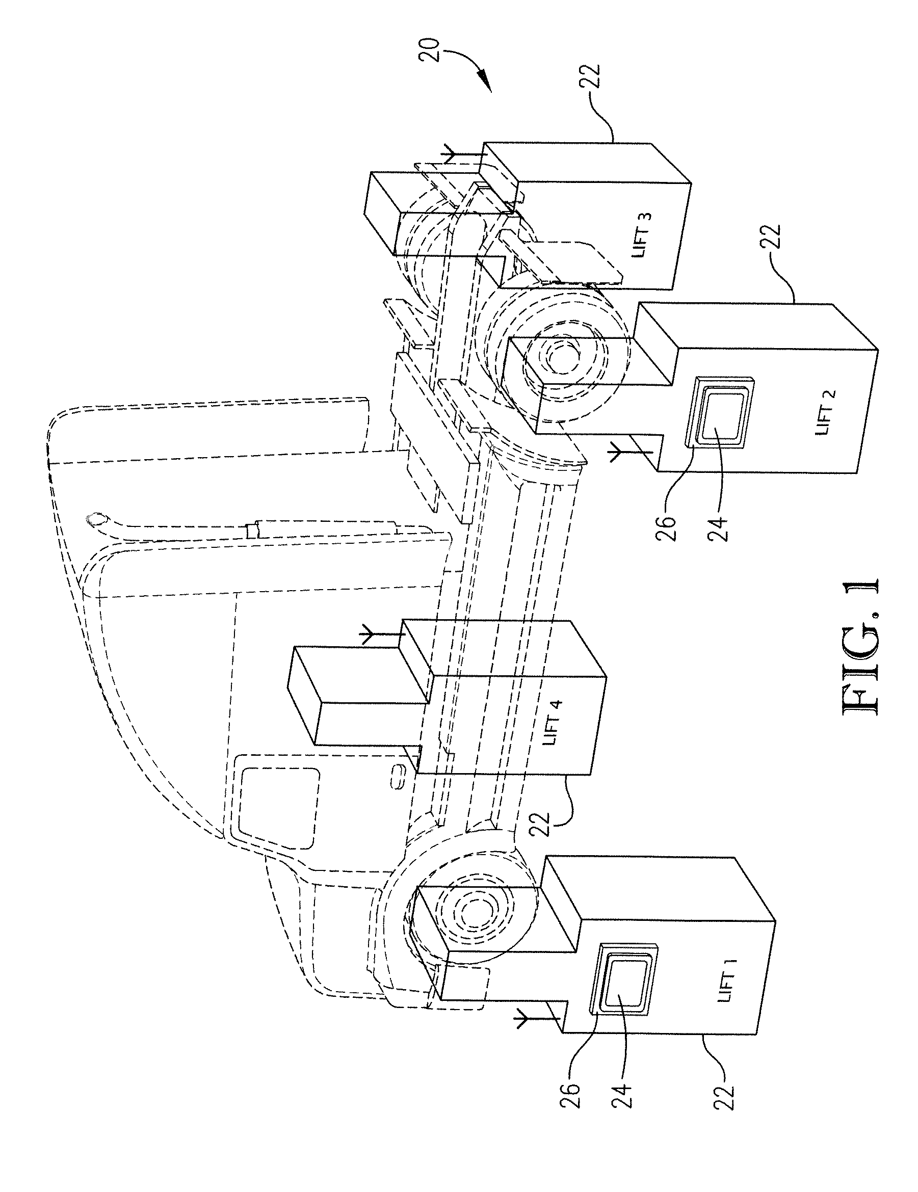 Wireless vehicle lift system with enhanced communication and control