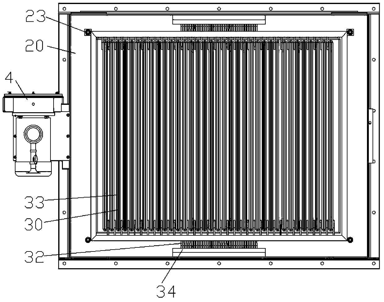 Laminating flat bag-type dust collector with heat-tracing function