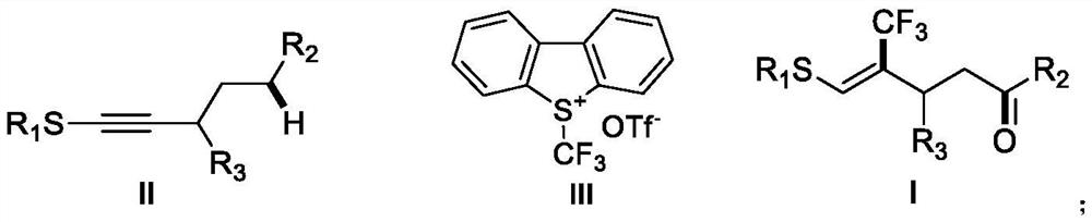 A kind of (z)-4-trifluoromethyl-5-sulfanyl-4-pentenone derivative and its preparation method