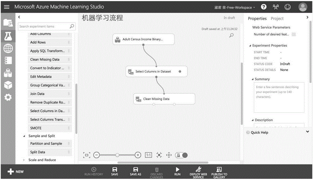 Method and system for executing machine learning process