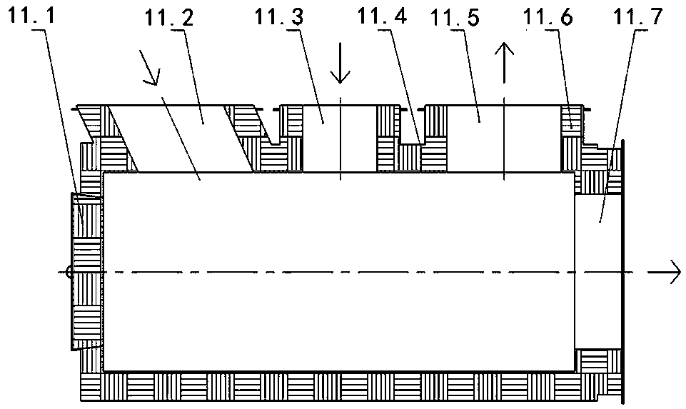 Device and method for reducing oxygen content of coal slime drying hot air in gas oxidation furnace