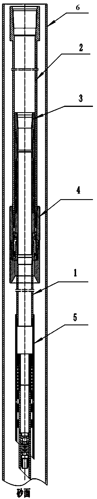 Continuous sand blasting tool