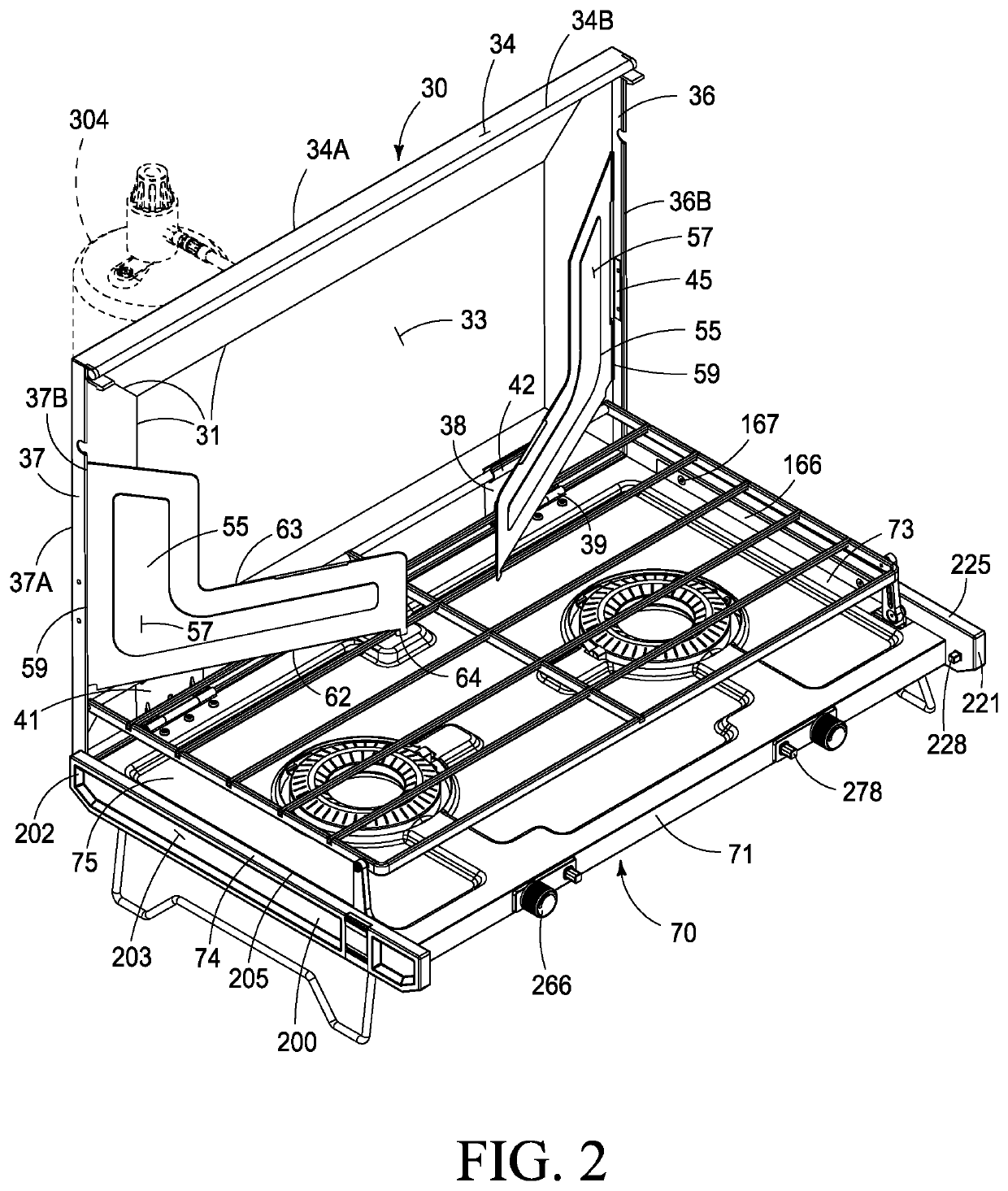 Collapsible camp stove